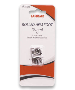 Janome - Rolled Hem Foot (6mm) 9mm #202080006