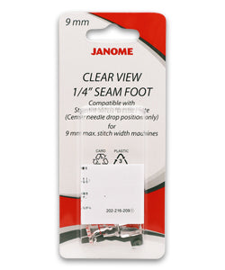 Janome - Clearview 1/4" Seam Foot #202216003