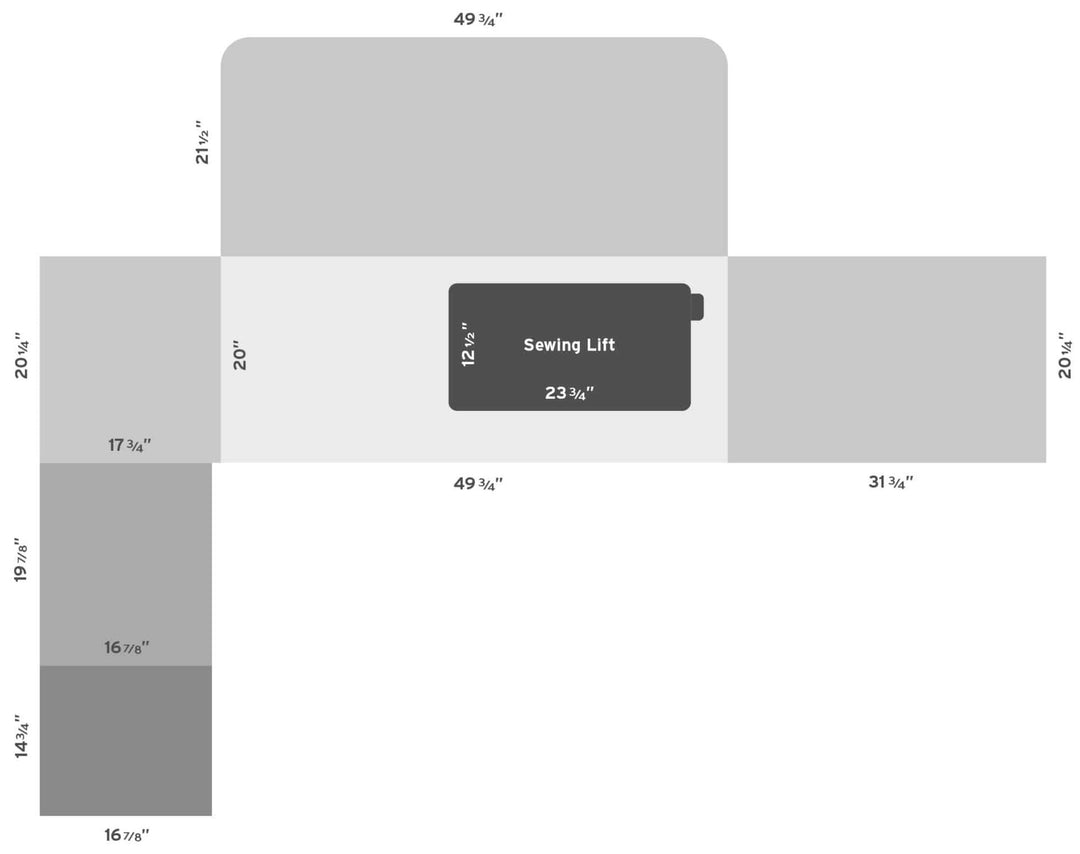 Kangaroo - Aussie Dual Rail Electric Sewing Cabinet