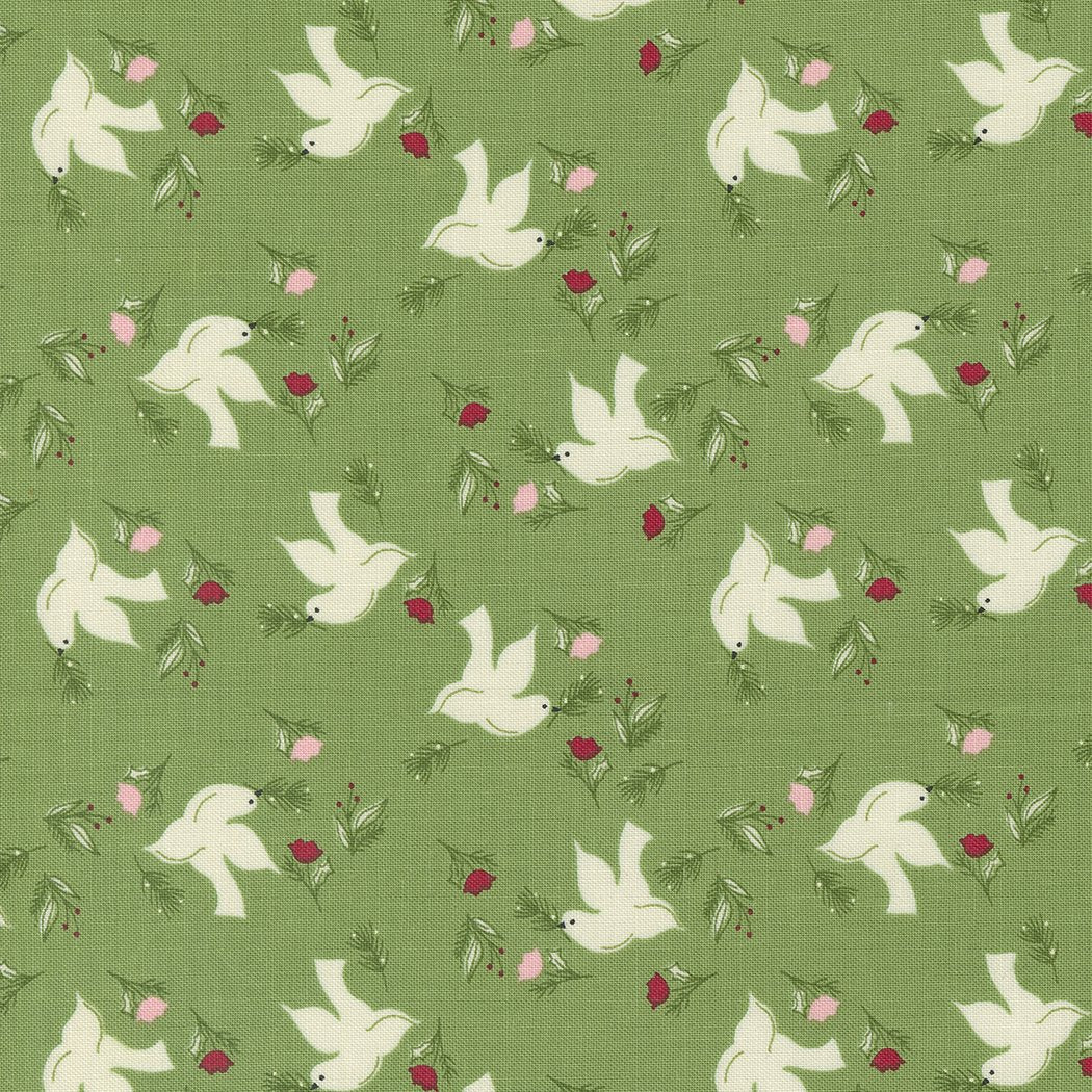 Moda Fabrics - Once Upon A Christmas, Wintersong, Mistletoe || SOLD BY THE HALF YARD