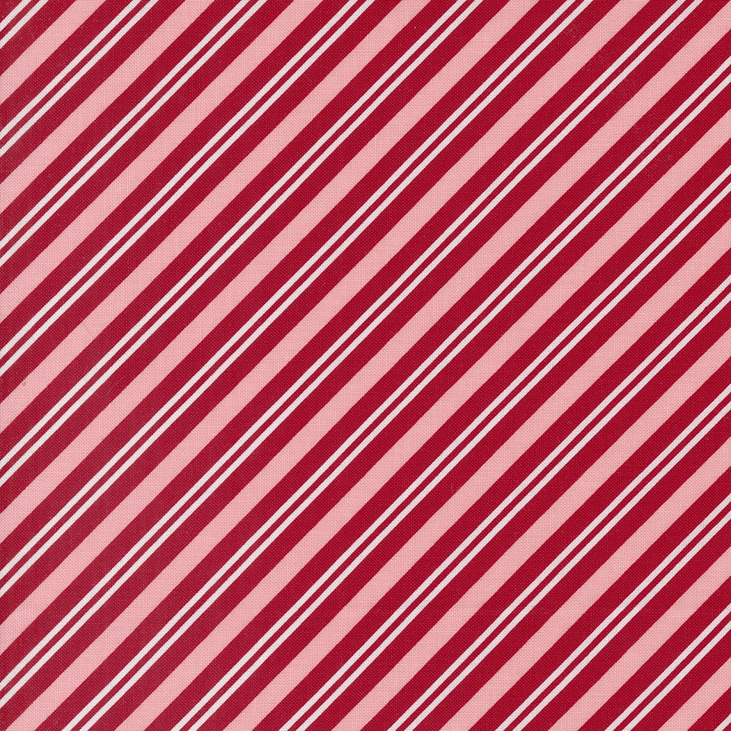 Moda Fabrics - Once Upon A Christmas, Peppermint Stick Stripes, Red || SOLD BY THE HALF YARD