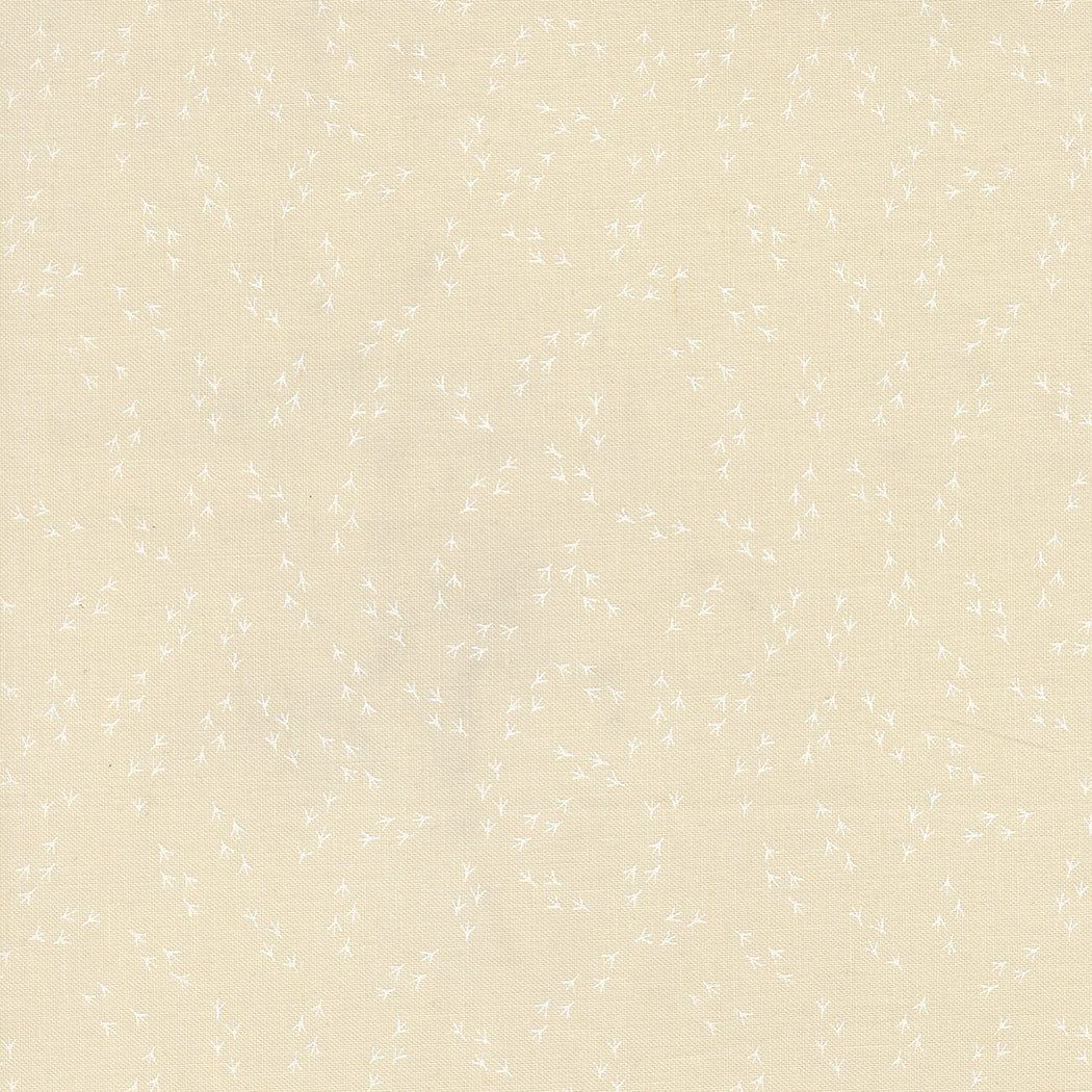 Moda Fabrics - The Henhouse, Chicken Feet Blenders, Cloud White || SOLD BY THE HALF YARD