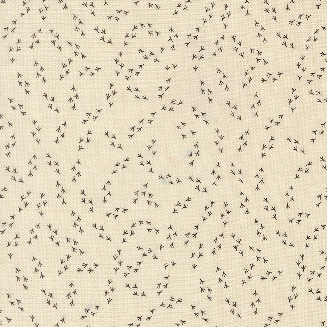 Moda Fabrics - The Henhouse, Chicken Feet Blenders, Cloud Iron || SOLD BY THE HALF YARD