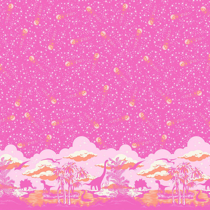 Free Spirit Fabrics - Tula Pink, ROAR!, Meteor Showers, Blush || SOLD BY THE HALF YARD