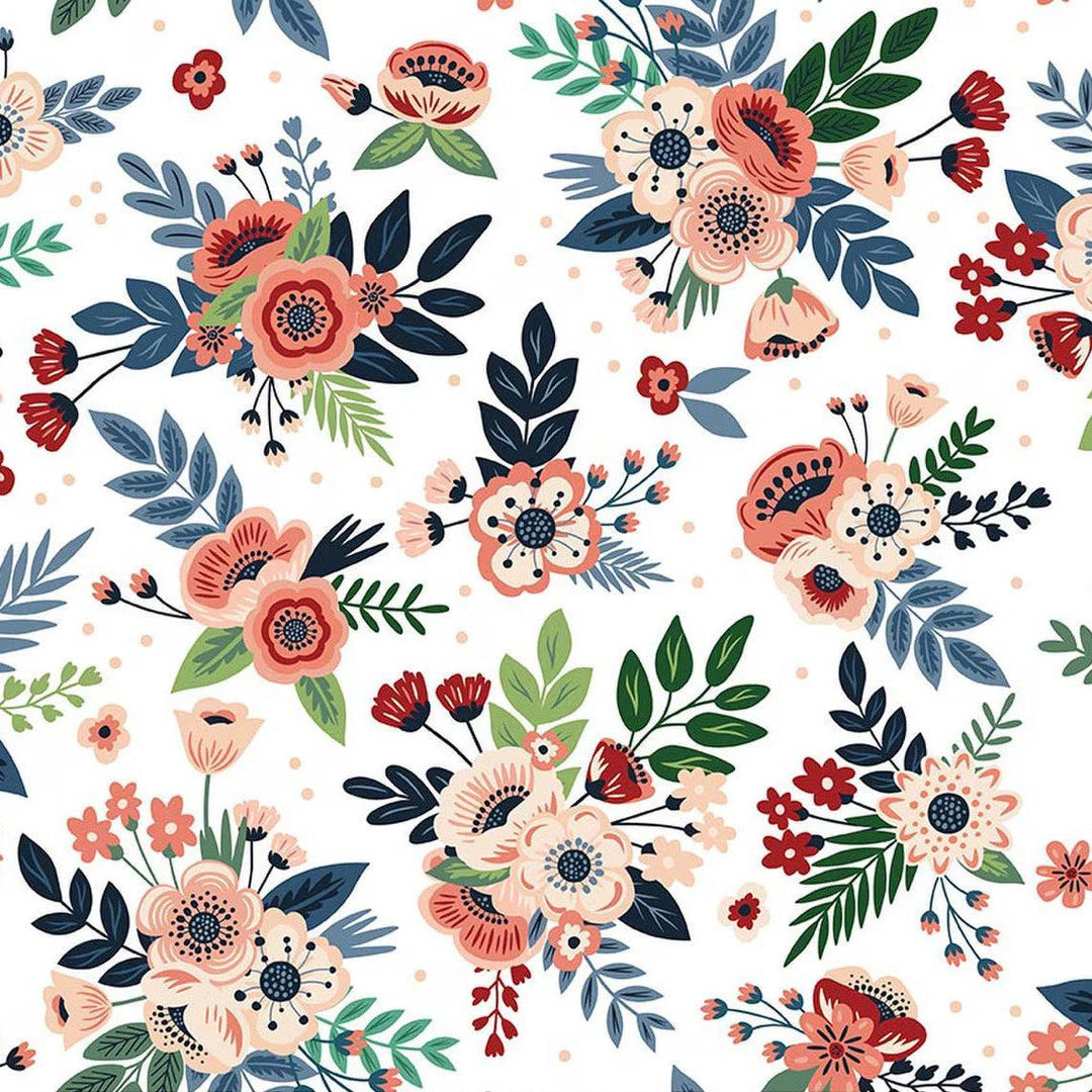 Riley Blake Designs - A Spoonful of Sugar, Floral, Cloud || SOLD BY THE HALF YARD