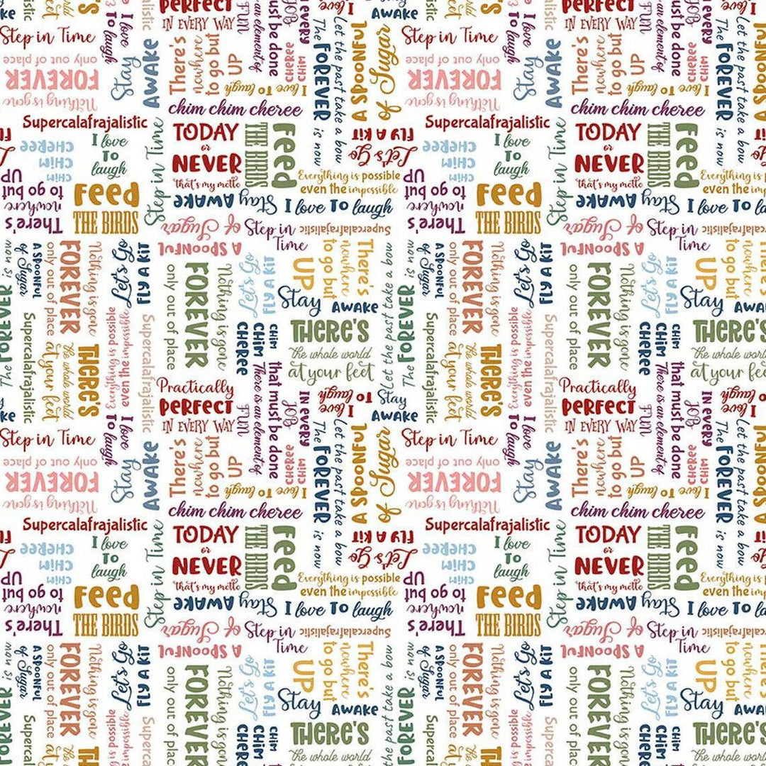 Riley Blake Designs - A Spoonful of Sugar, Storybook, Cloud || SOLD BY THE HALF YARD