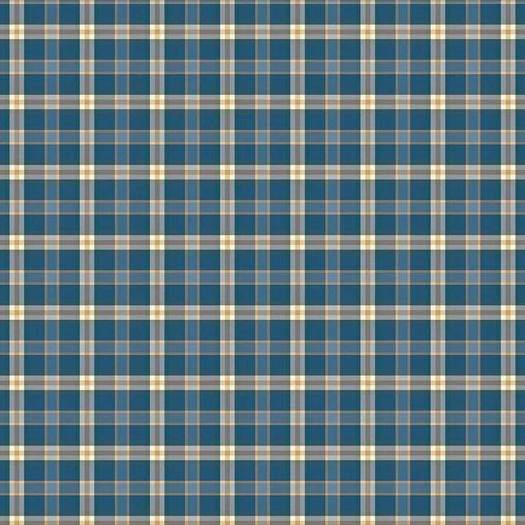 Riley Blake Designs - A Spoonful of Sugar, Plaid Poppins, Evening || SOLD BY THE HALF YARD