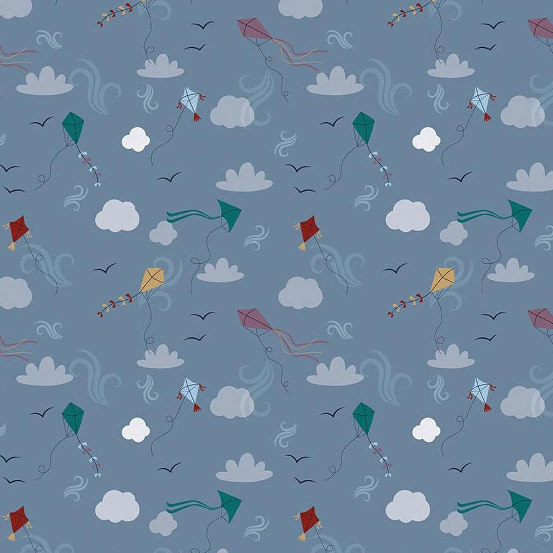 Riley Blake Designs - A Spoonful of Sugar, Let's Go Fly a Kite, Storm || SOLD BY THE HALF YARD