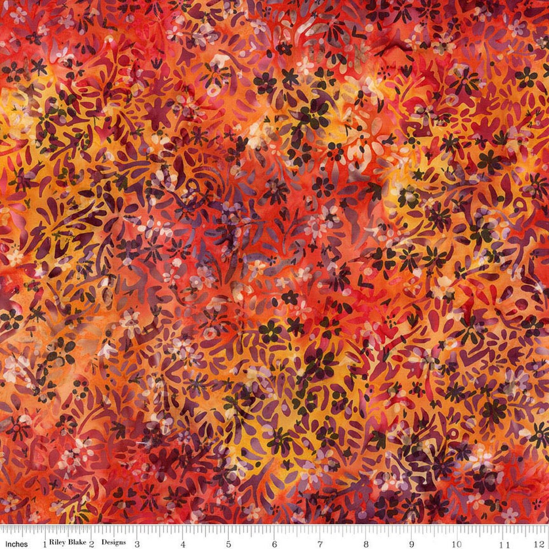 Riley Blake Designs - Expressions Batiks, Wildflowers, Bold 'N Brazen || SOLD BY THE HALF YARD