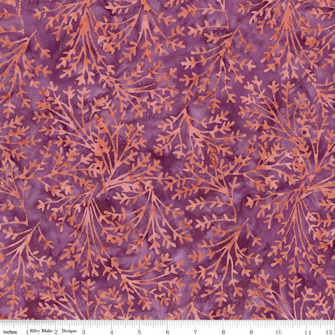 Riley Blake Designs - Expressions Batiks, Wildflowers, Purple Haze || SOLD BY THE HALF YARD
