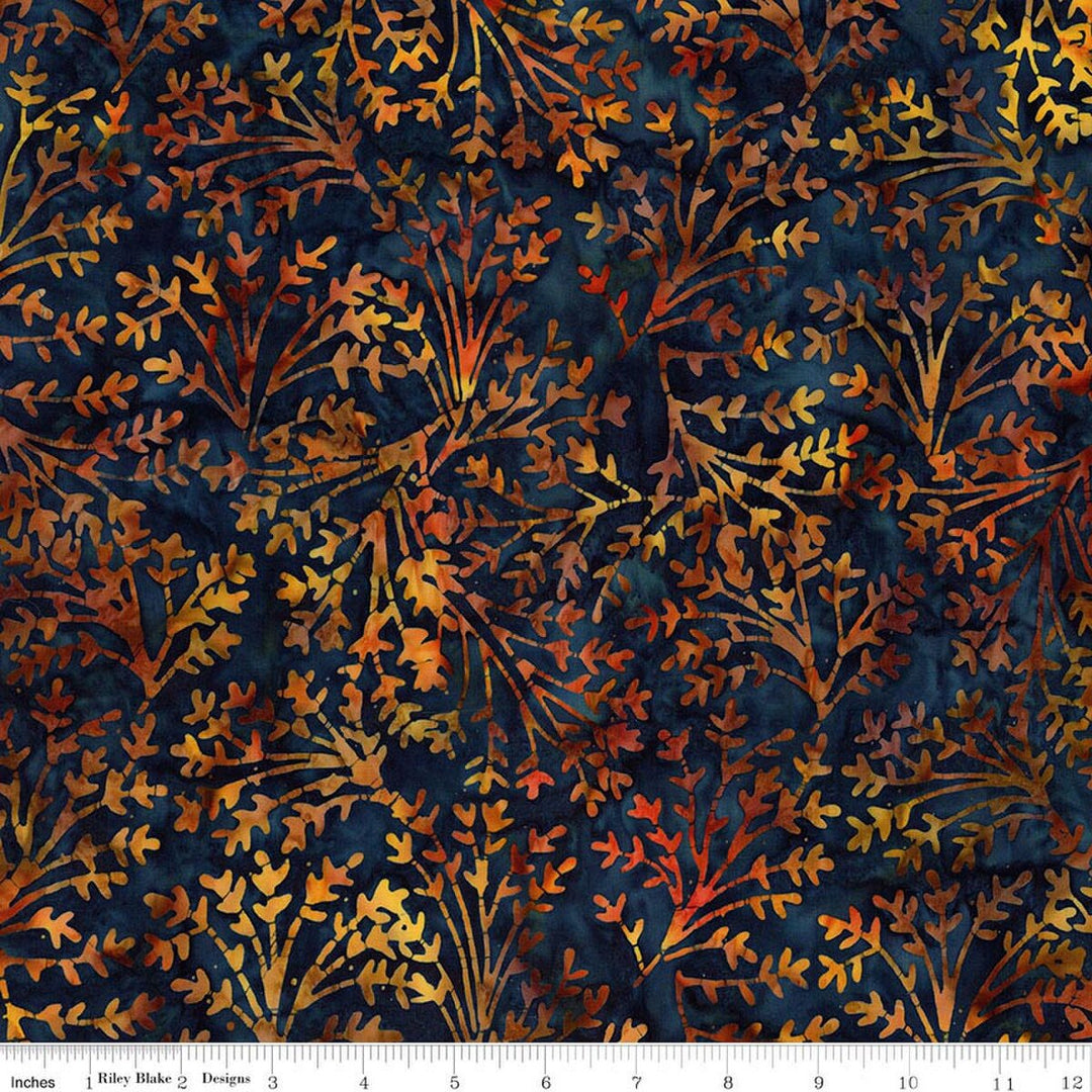 Riley Blake Designs - Expressions Batiks, Wildflowers, Autumn Leaves || SOLD BY THE HALF YARD