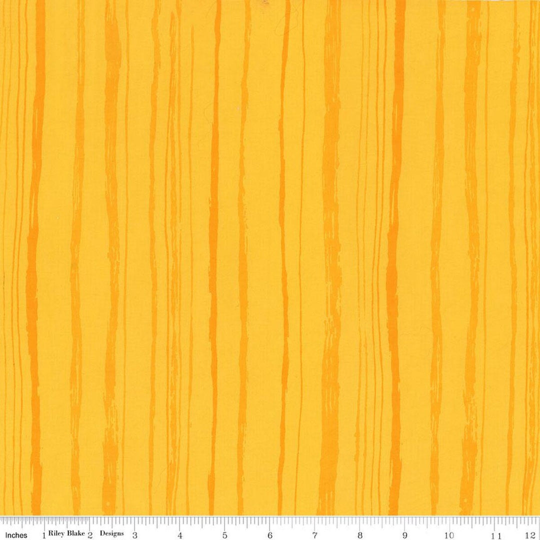 Riley Blake Designs - Expressions Batiks, Wildflowers, Canary || SOLD BY THE HALF YARD