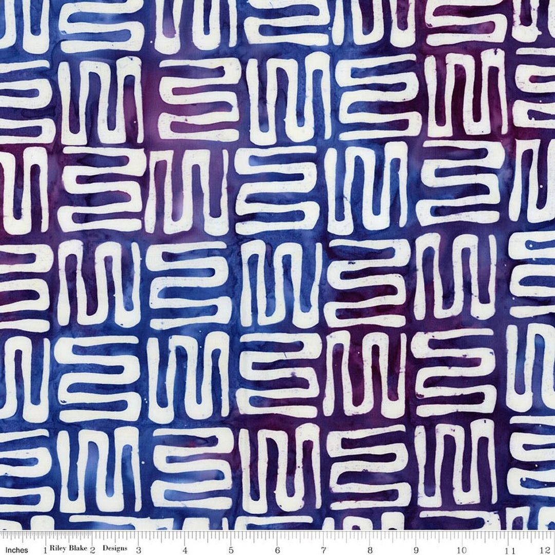 Riley Blake Designs - Expressions Batiks, Bold in Bloom, Grape Soda || SOLD BY THE HALF YARD