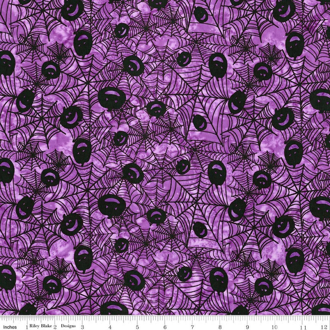 Riley Blake Designs - Whispering Hallows, Glossy Grape || SOLD BY THE HALF YARD