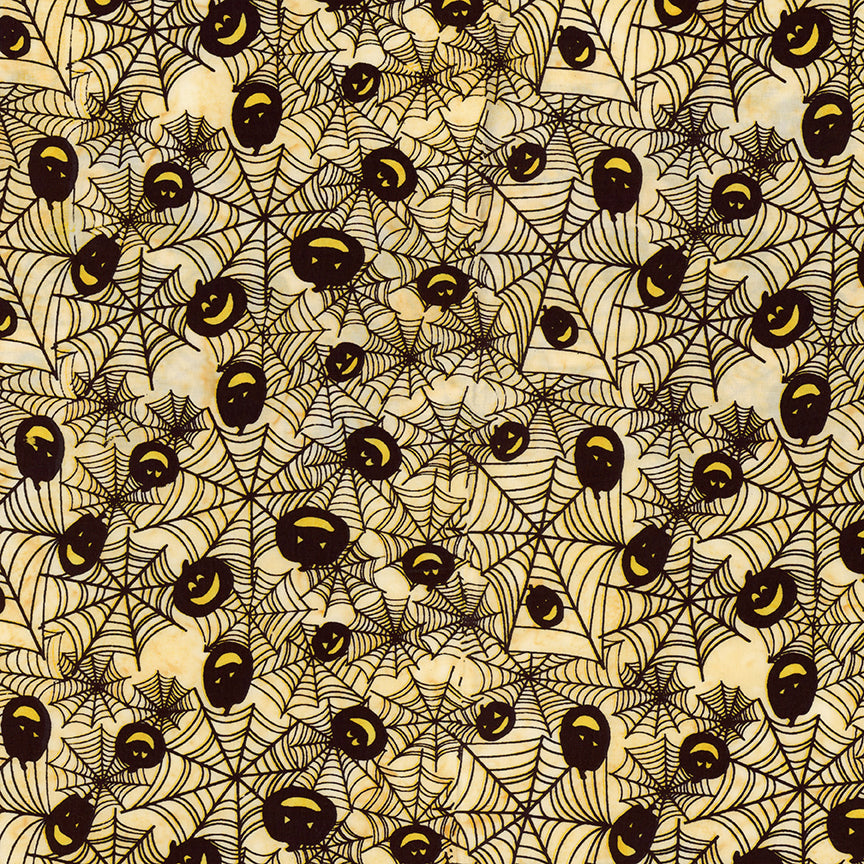 Riley Blake Designs Batiks- Whispering Hallows, Bee's Whisper || SOLD BY THE HALF YARD