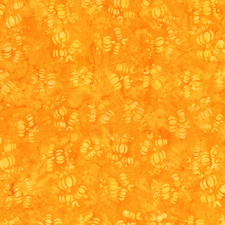 Riley Blake Designs Batiks - Whispering Hallows, Pumpkin || SOLD BY THE HALF YARD