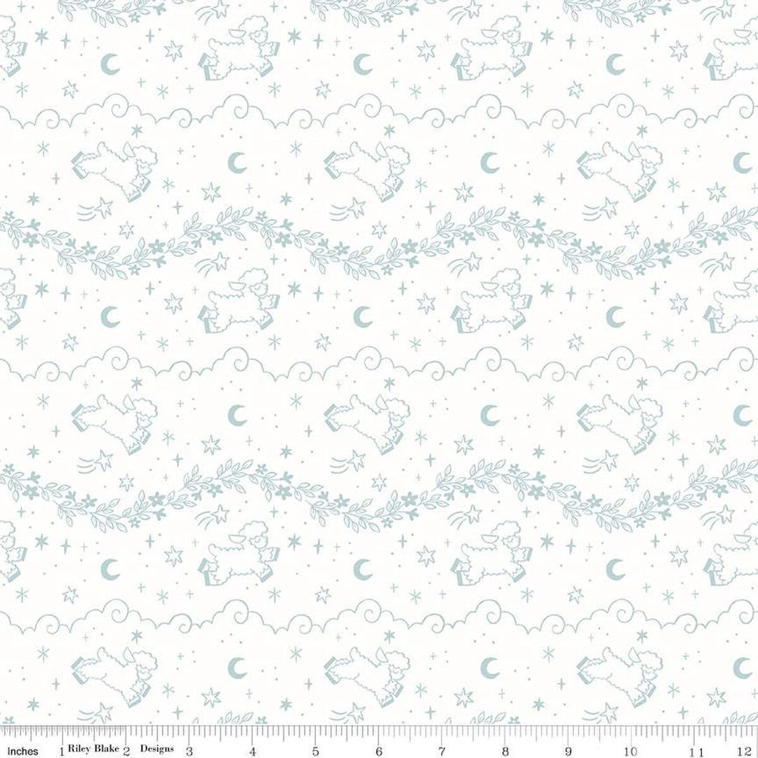 Riley Blake Designs - Twinkle Little Star, Counting Sheep, Cloud || SOLD BY THE HALF YARD
