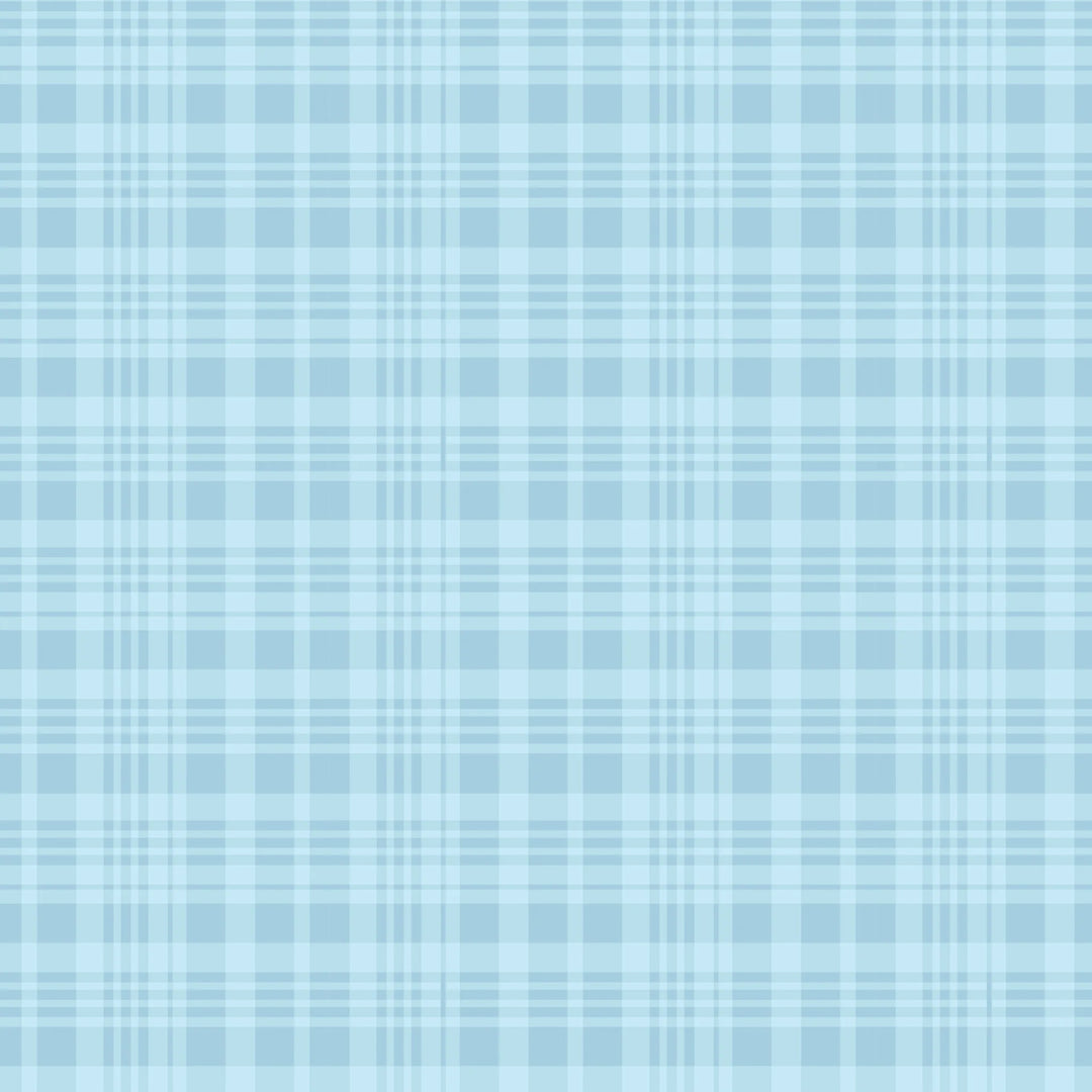 Riley Blake Designs - Winnie the Pooh, Plaid, Blue || SOLD BY THE HALF YARD