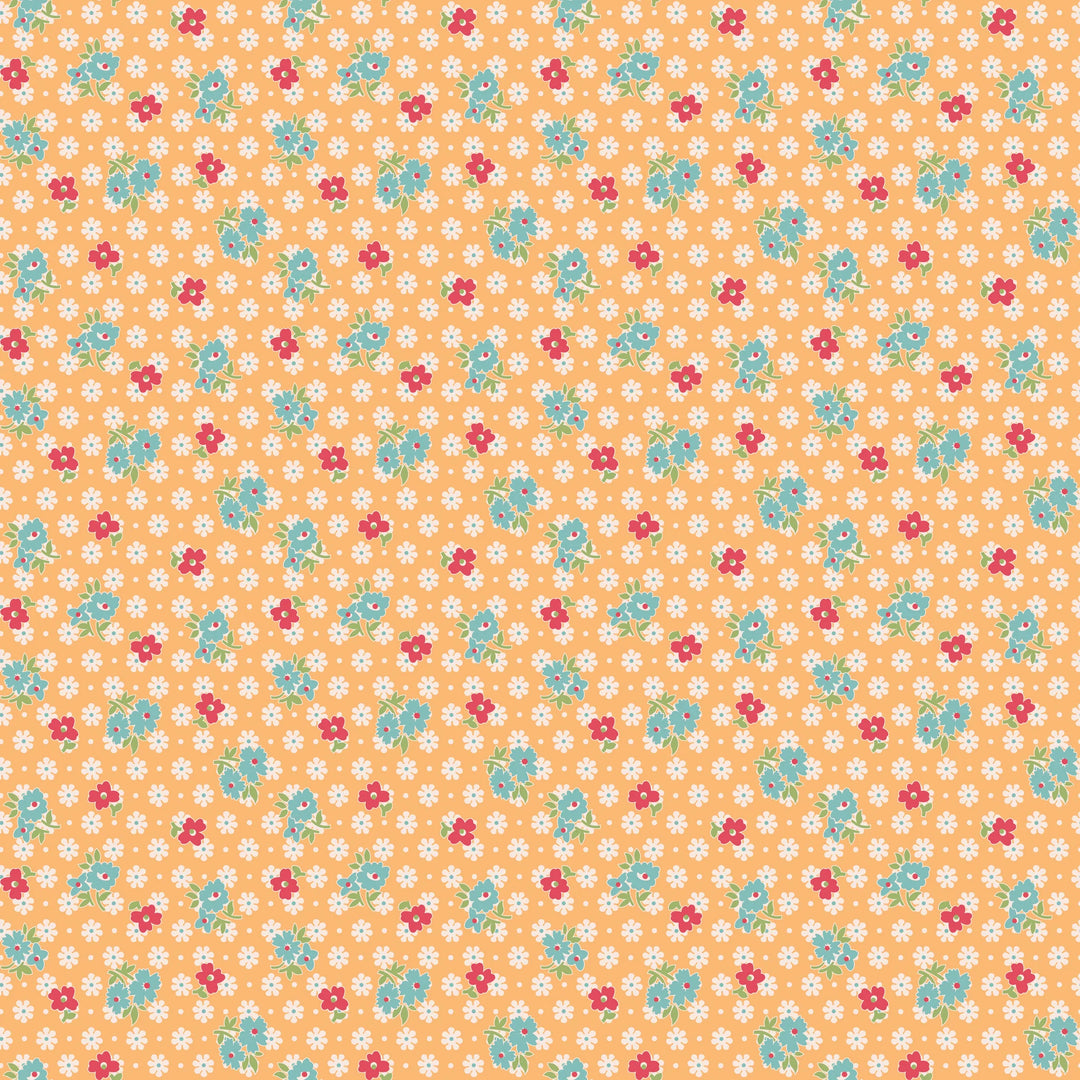 Riley Blake Designs - Farmer's Daughter, Feedsack Marigold || SOLD BY THE HALF YARD