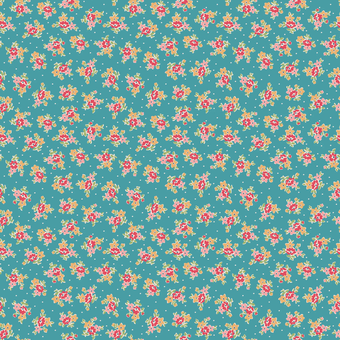 Riley Blake Designs - Farmer's Daughter, Bouquet Raindrop || SOLD BY THE HALF YARD