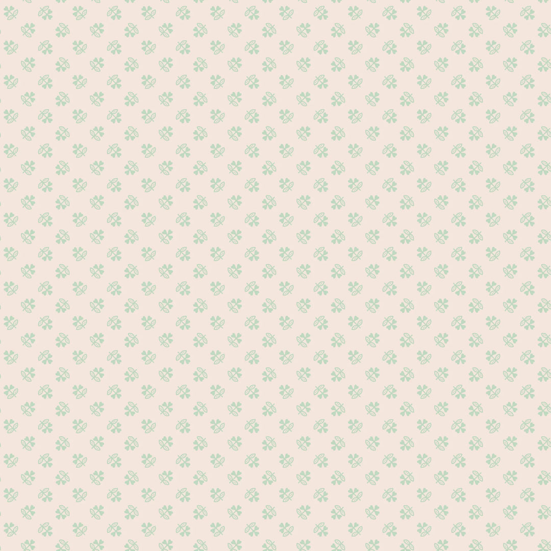 Riley Blake Designs - Farmer's Daughter, Clover Background Sage || SOLD BY THE HALF YARD