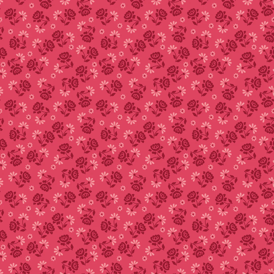 Riley Blake Designs - Berry and Sage, Roses, Tea Rose|| SOLD BY THE HALF YARD