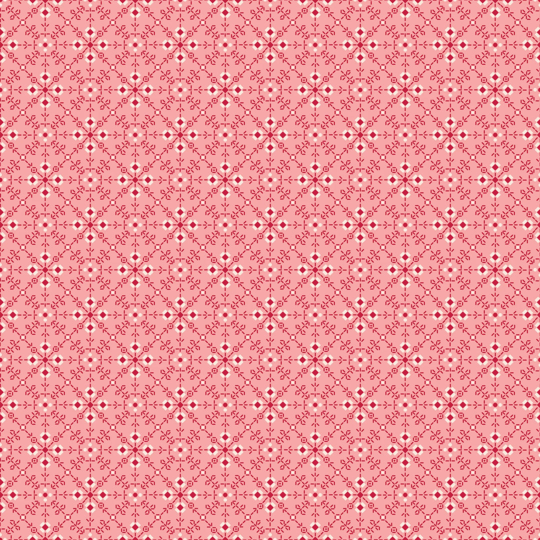 Riley Blake Designs - Berry and Sage, Homemade, Coral || SOLD BY THE HALF YARD