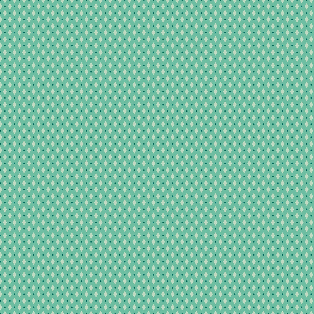 Riley Blake Designs - Berry and Sage, Diamonds, Leaf || SOLD BY THE HALF YARD