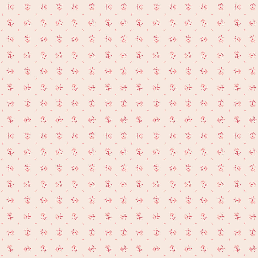 Riley Blake Designs - Berry and Sage, Blooms, Latte || SOLD BY THE HALF YARD