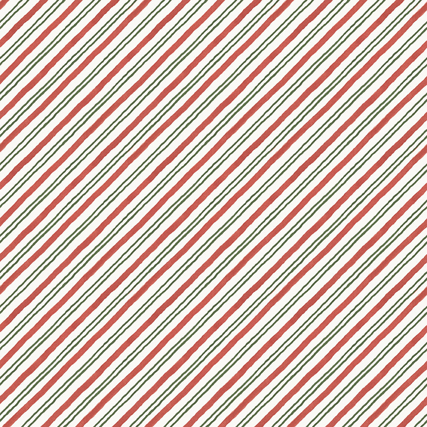 Riley Blake Designs - Holiday Spirit, Stripes, Multi || SOLD BY THE HALF YARD