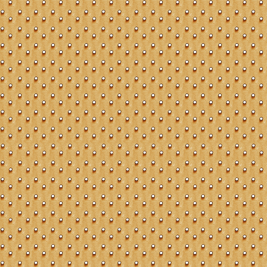 Riley Blake Designs - Gingerbread, Royal Icing Dots, Gingersnap || SOLD BY THE HALF YARD