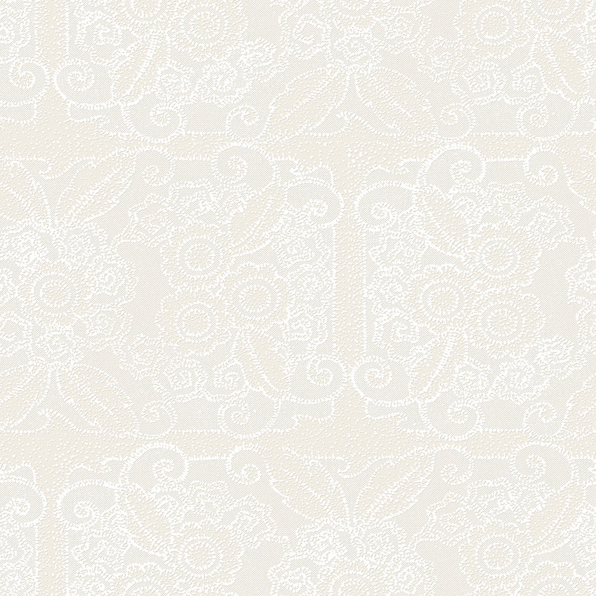 Riley Blake Designs - Gingerbread, Lacy Blender, White || SOLD BY THE HALF YARD