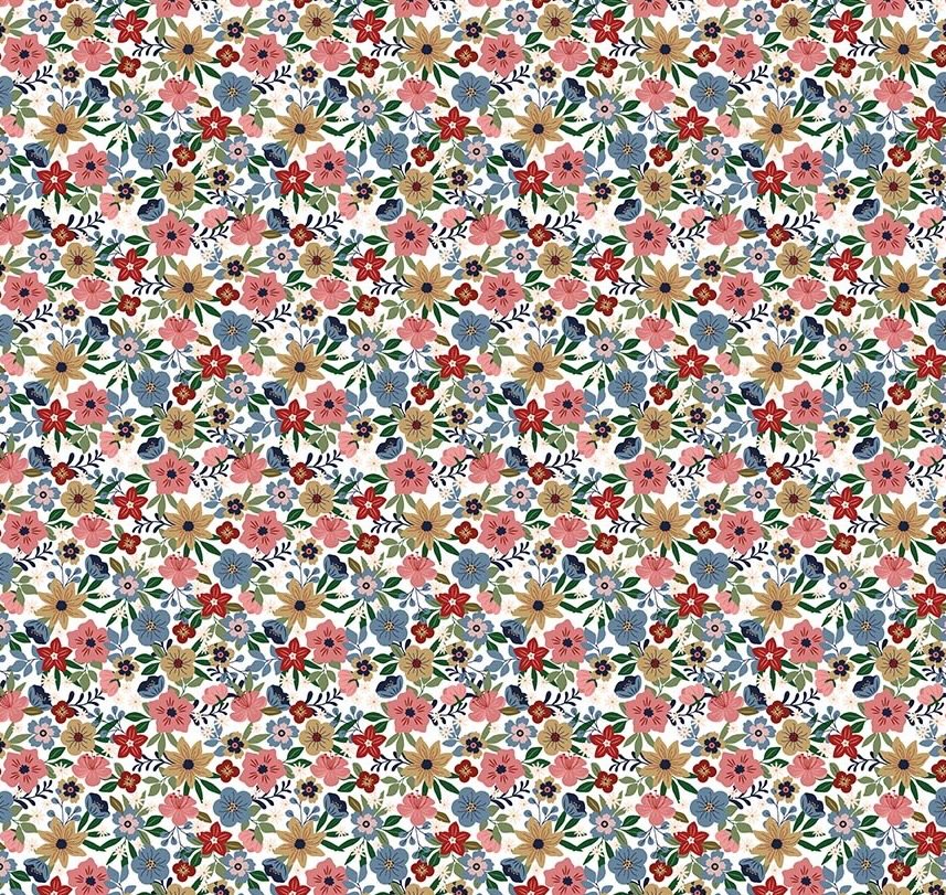Riley Blake Designs - A Spoonful of Sugar, Park Garden, Cloud || SOLD BY THE HALF YARD