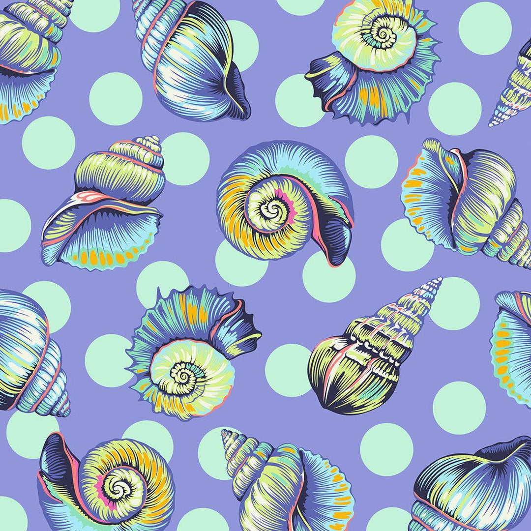 Free Spirit Fabrics - Floral Reef, Big Shelly, Marine 108" || SOLD BY THE HALF YARD