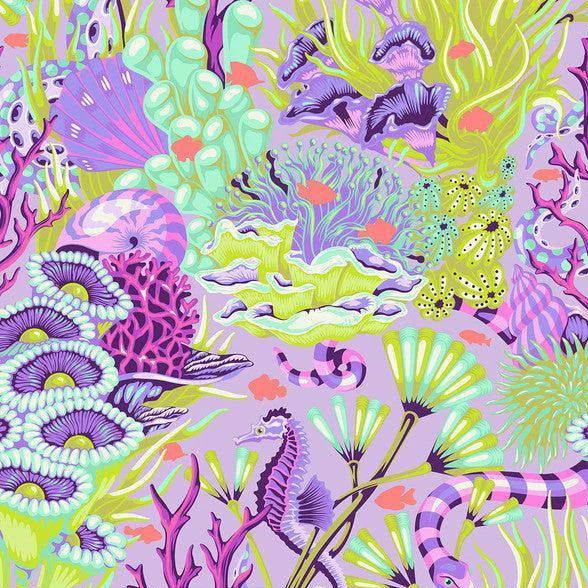 Free Spirit Fabrics - Floral Reef, Reef What You Sew, Ultraviolet || SOLD BY THE HALF YARD
