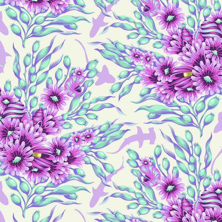 Free Spirit Fabrics - Floral Reef, Shadow Sharks, Ultraviolet || SOLD BY THE HALF YARD