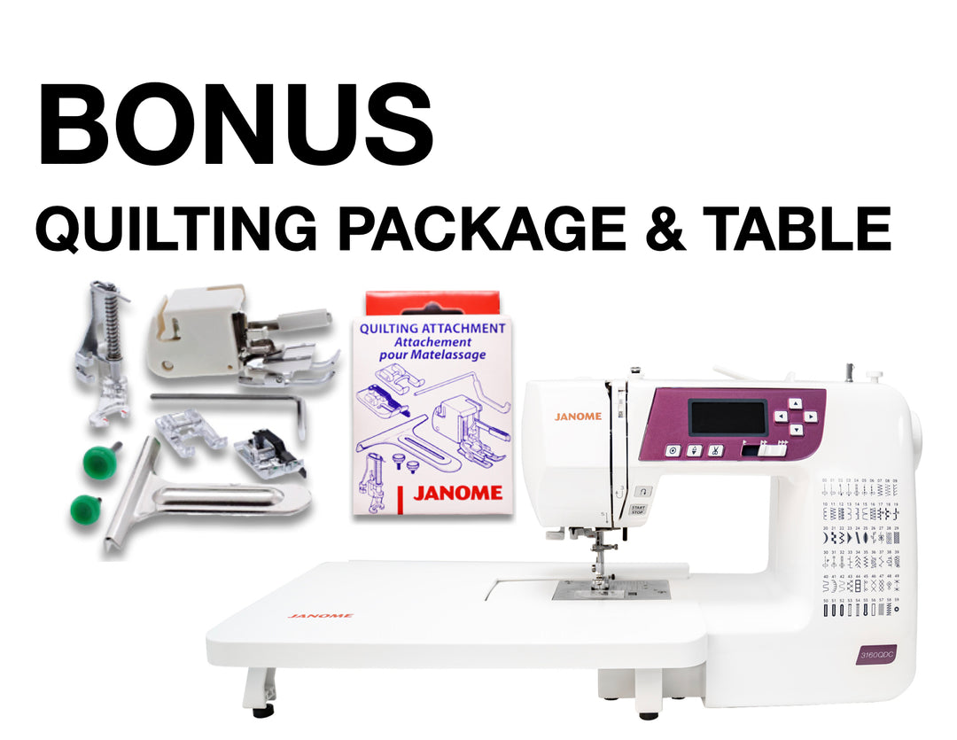 Janome 3160QDC-G - With Bonus Quilt Package