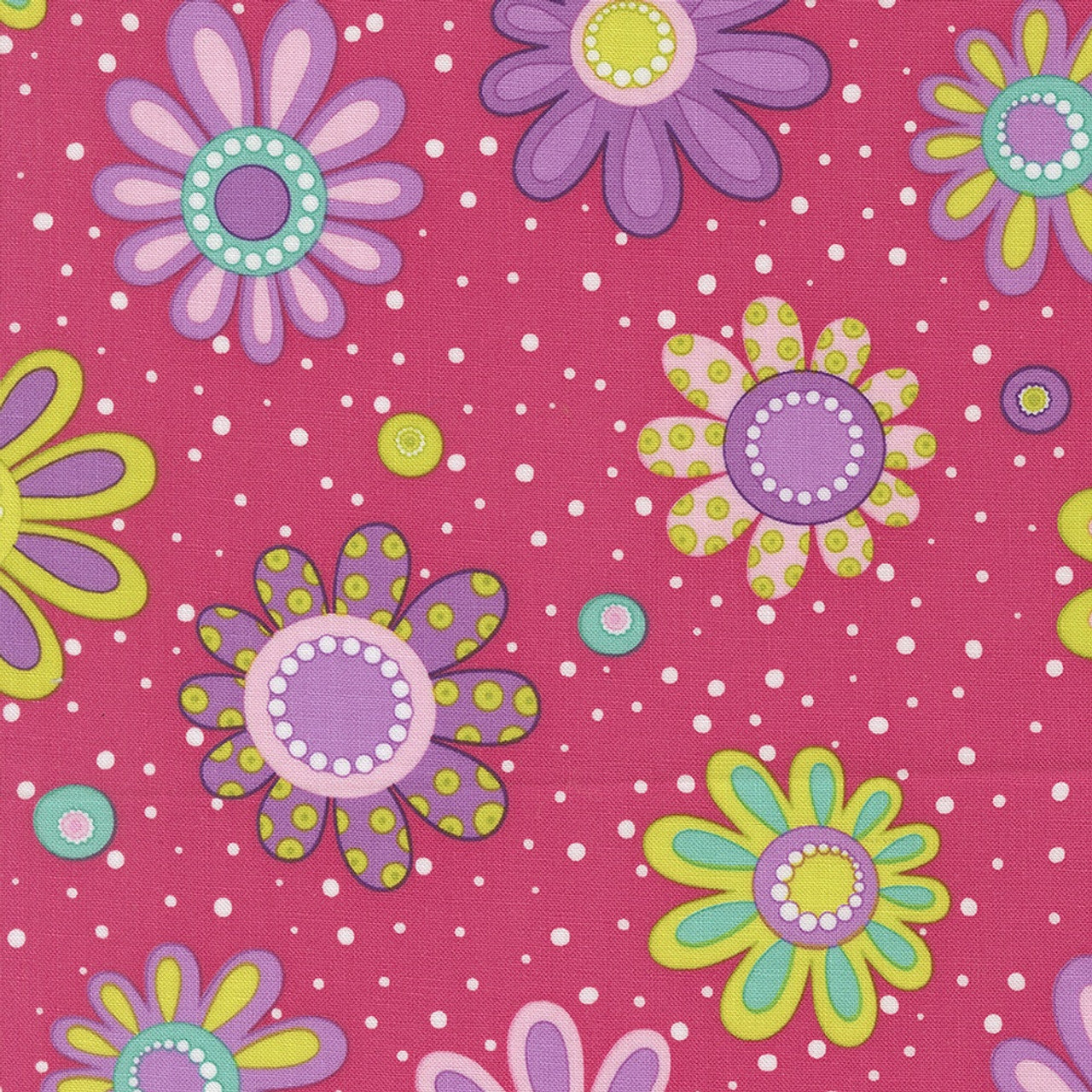 Moda Fabrics - Pick Me, Flower Power, Petunia || SOLD BY THE HALF YARD ...
