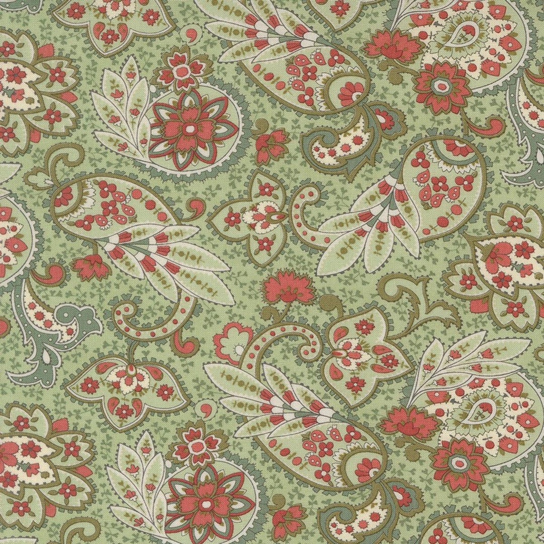 Moda Fabrics - Ambiance, Paisley, Mist || SOLD BY THE HALF YARD
