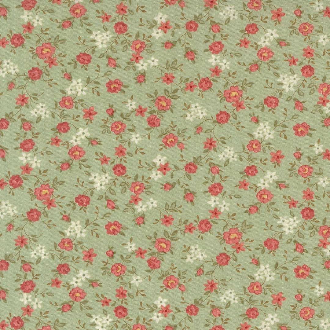 Moda Fabrics - Ambiance, Sweet Roses, Small Floral, Mist || SOLD BY THE HALF YARD