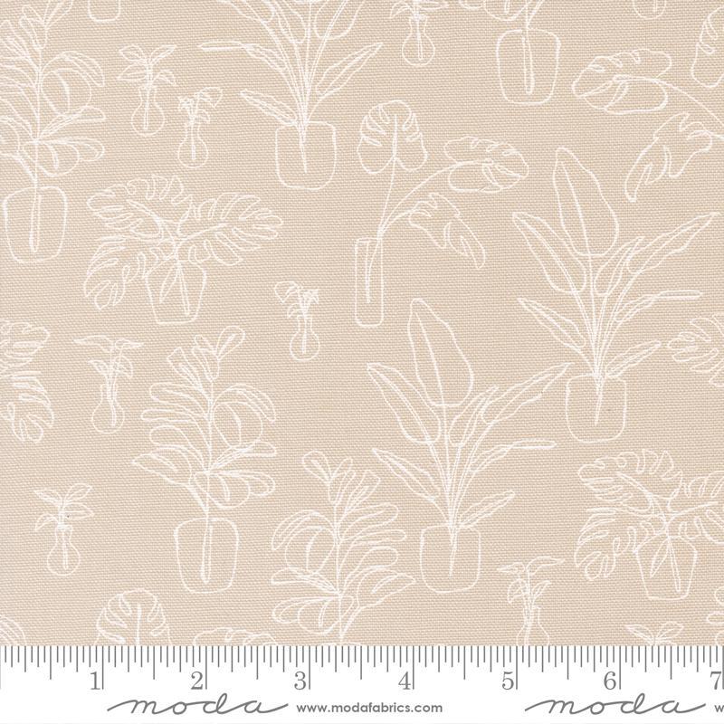 Moda Fabrics - Potted Canvas, Clay || SOLD BY THE HALF YARD