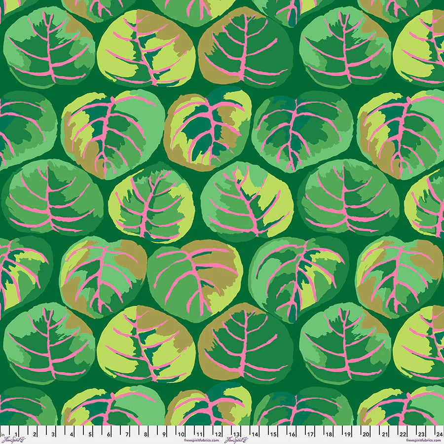 Free Spirit Fabrics - Kaffe Fassett Collective February 2025, Palm Leaves, Green || SOLD BY THE HALF YARD