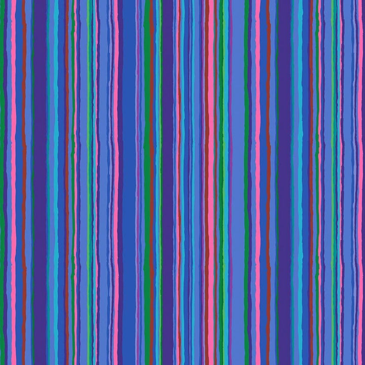 Free Spirit Fabrics - Kaffe Fassett, Echo Stripe, Blue || SOLD BY THE HALF YARD