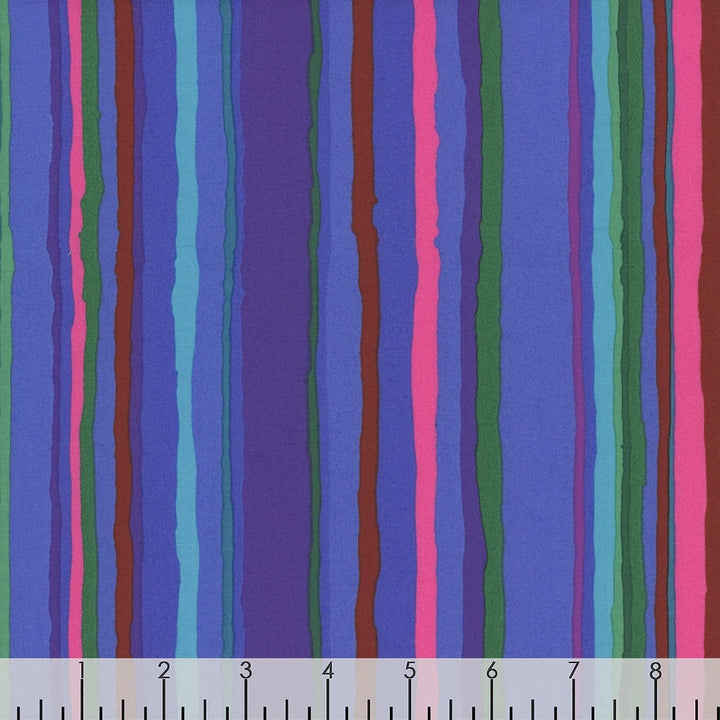 Free Spirit Fabrics - Kaffe Fassett, Echo Stripe, Blue || SOLD BY THE HALF YARD