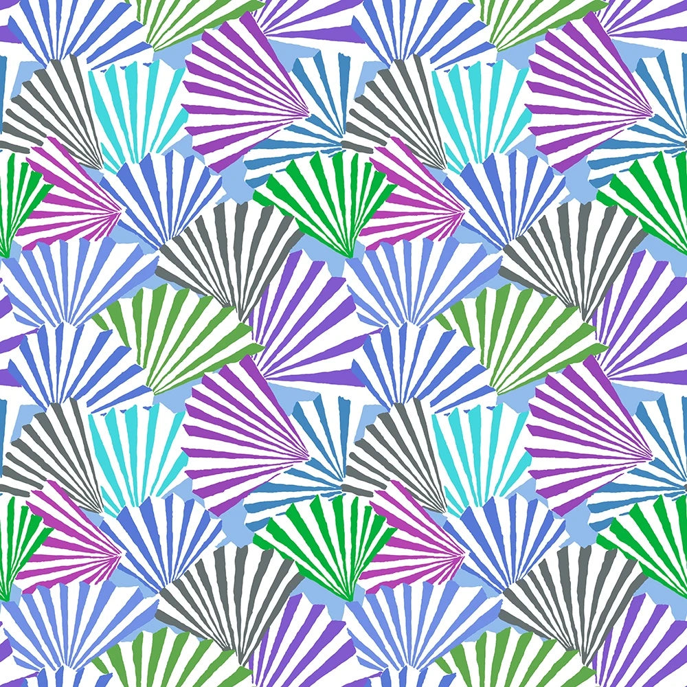 Free Spirit Fabrics - Kaffe Fassett, Fanfare, Blue || SOLD BY THE HALF YARD