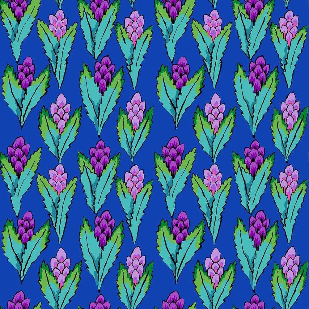 Free Spirit Fabrics - Kaffe Fassett, Hyacinth, Blue || SOLD BY THE HALF YARD