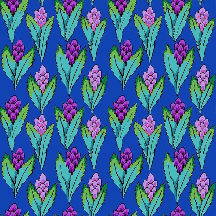 Free Spirit Fabrics - Kaffe Fassett, Hyacinth, Blue || SOLD BY THE HALF YARD