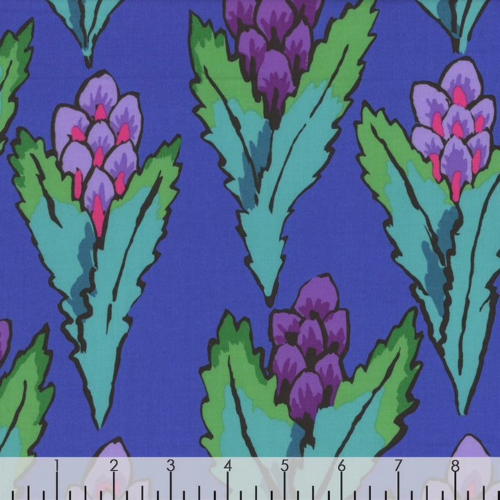 Free Spirit Fabrics - Kaffe Fassett, Hyacinth, Blue || SOLD BY THE HALF YARD