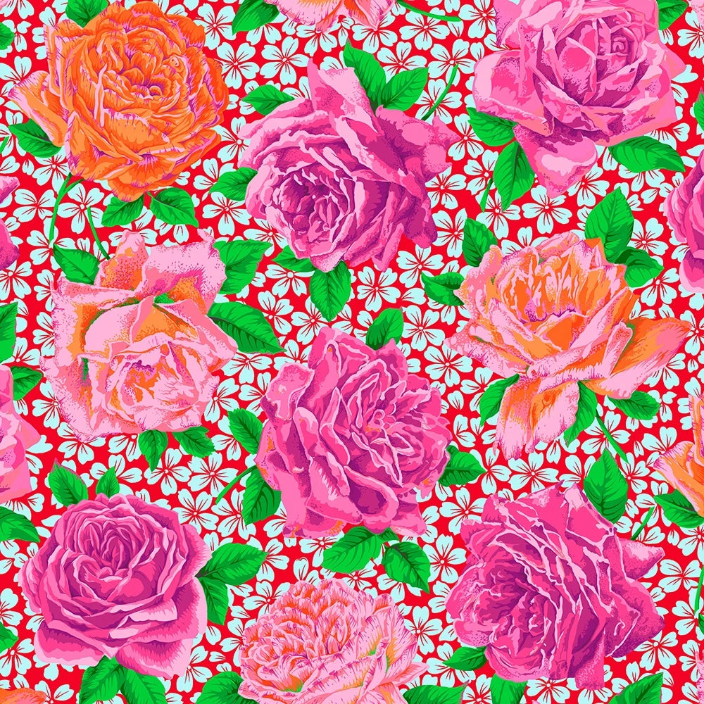 Free Spirit Fabrics - Kaffe Fassett, Rose Bloom, Opera || SOLD BY THE HALF YARD
