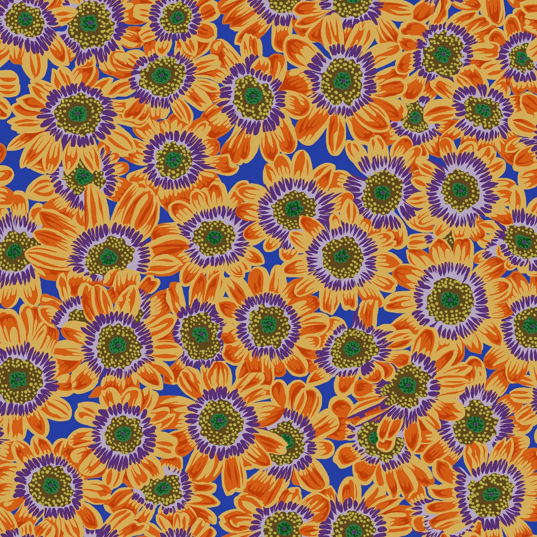 Free Spirit Fabrics - Kaffe Fassett Collective August 2021, Lucy, Orange || SOLD BY THE HALF YARD